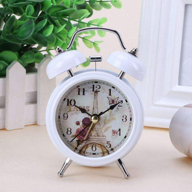 Vintage Bell Alarm Clock Silent No Ticki...