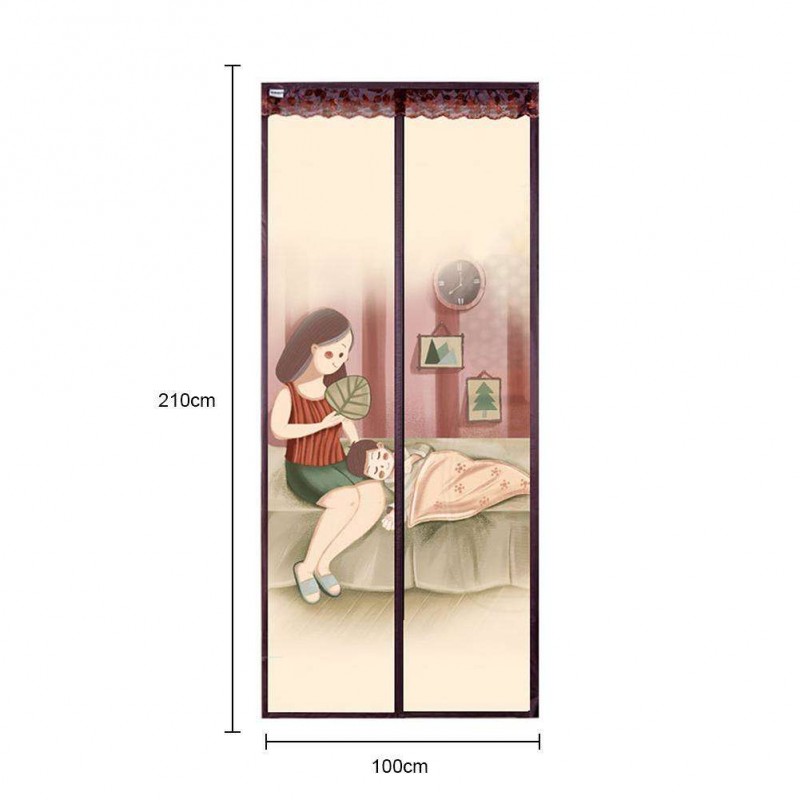 Summer Magnetic Door Screen Window Curtains Anti Mosquito Net Curtain(L)