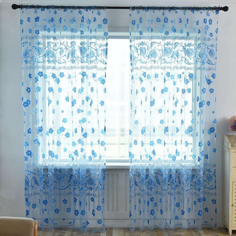 Primrose Yarn Tulle Living Window Curtai...