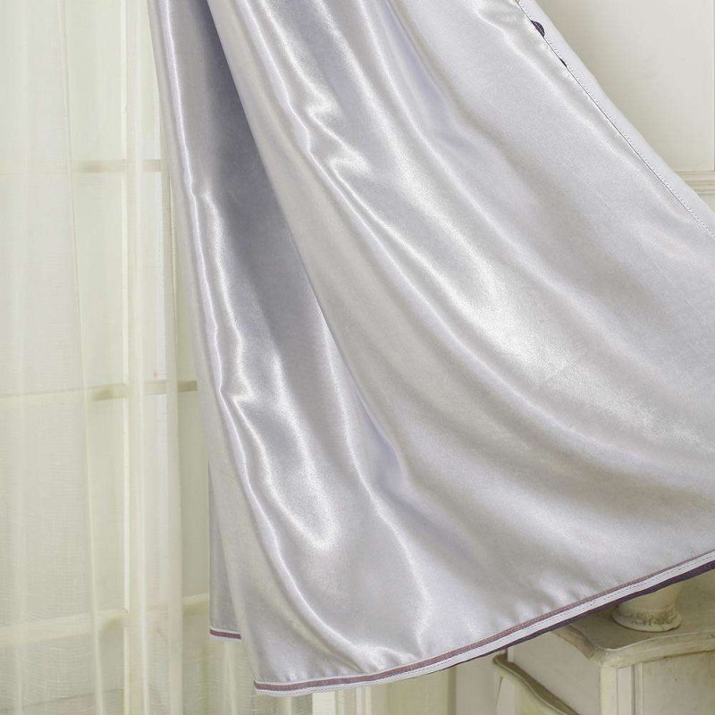 Pastoral Style Star Print Blackout Punching Curtain Shading Screen Drape(A)