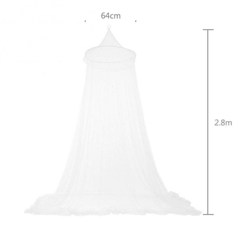 Summer Lace Hung Dome Mosquito Nets Anti Insect Bed Canopy Home Decor(White