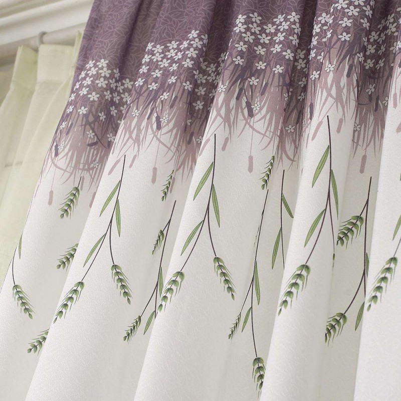 Wheat Tree Print Shading Window Curtain Yarn Purdah Living Room Home Decor