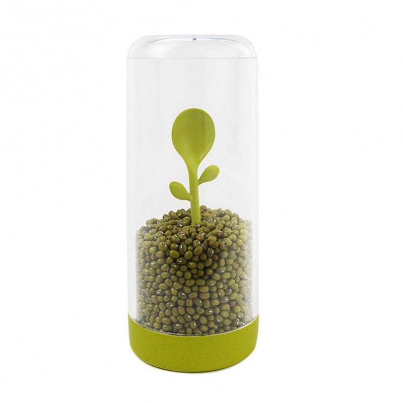 Bean Seedling Shape Food Storage Box Sealed Crisper Grains Storage Tank