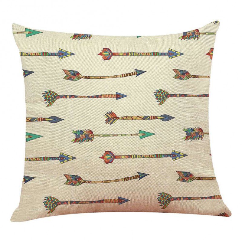 Arrow Printing Pillow Case Cotton Linen ...