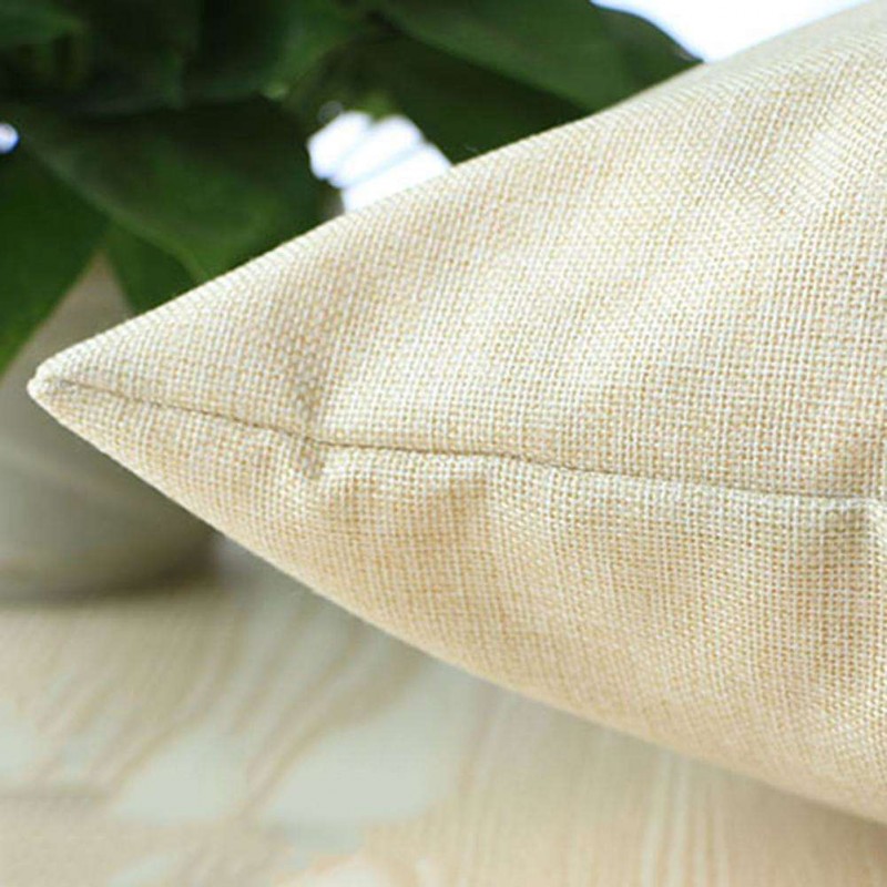 Lotus Leaf Pillow Case Cotton Linen Cushion Cover Bedroom Sofa Car Decor(2)