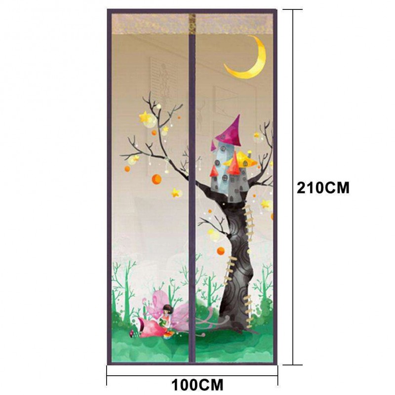 Magnetic Door Screen Curtain Anti-mosquito Curtain Insect Prevent Net(B)