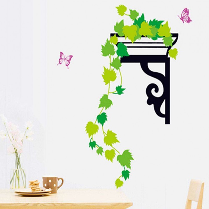 1pc Waterproof Double Sided Wall Sticker Removable Wall Decor Paster Decor