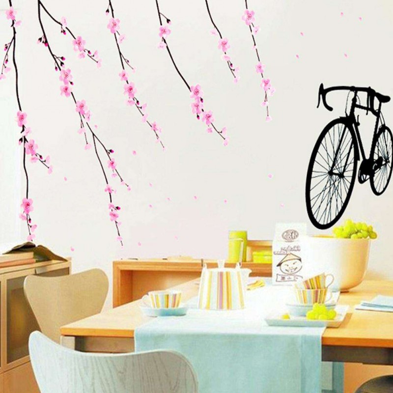 1pc PVC Waterproof Wall Sticker Double Sided Visual Wall Paster Home Decor