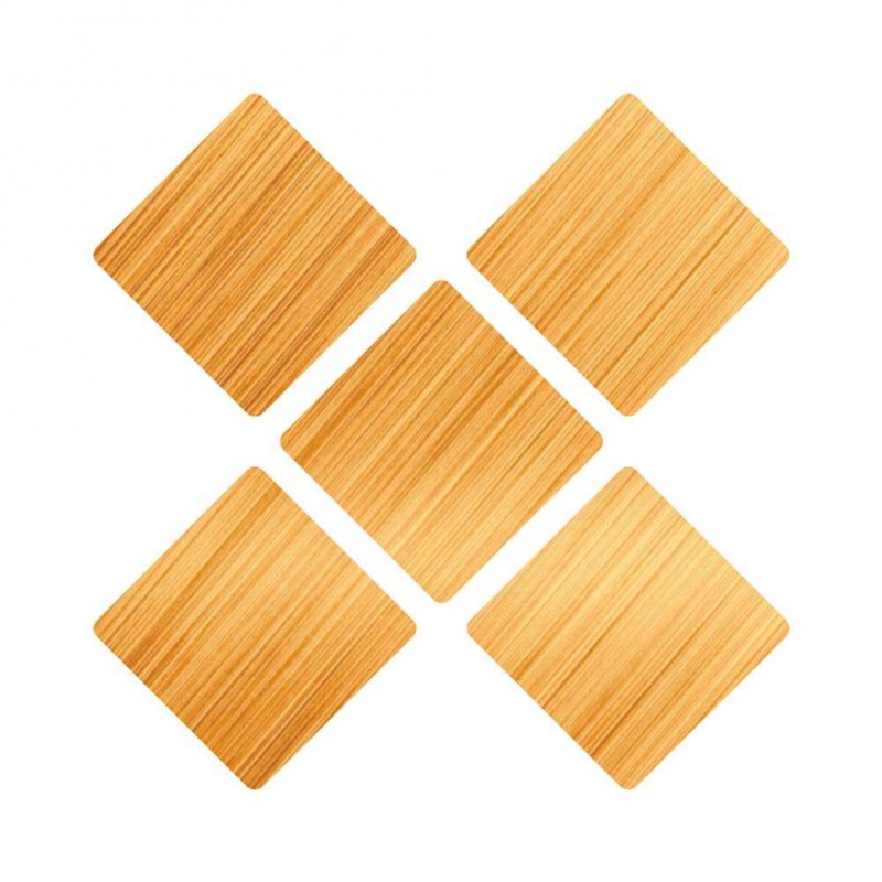 10pcs 3D Square Waterproof DIY Self-adhesive Diagonal Tile Sticker (Gold)