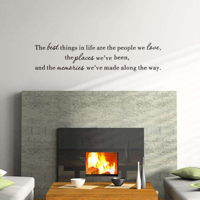 Removable PVC Wall Stickers Quotes Letters Waterproof Room Home Decal Decor