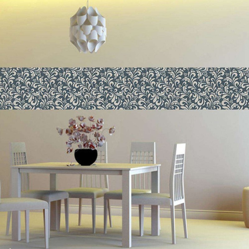 5pcs/set 3D Waterproof Anti Oil PVC Self Adhesive Tile Waist Wall Stickers