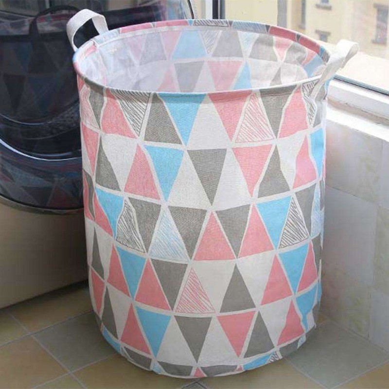 Waterproof Canvas Storage Bucket Folding Cartoon Animal Storage Box Article