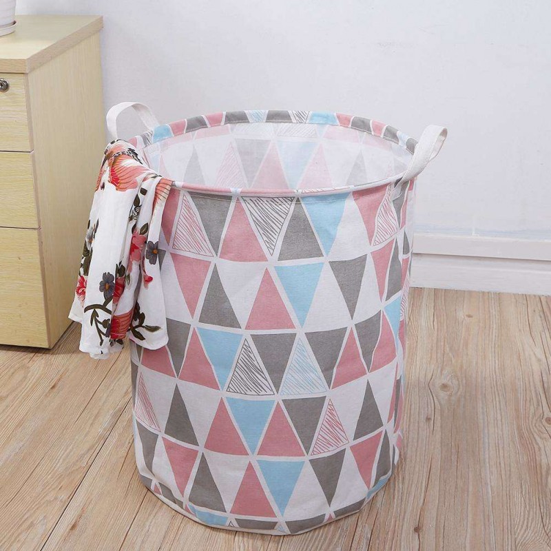 Waterproof Canvas Storage Bucket Folding Cartoon Animal Storage Box Article