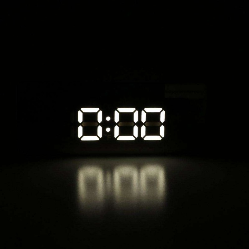 Multi-function Digital LED Mirror Alarm Clock Snooze Display Time Clock