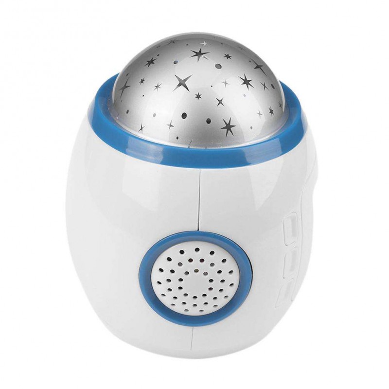 Kids Starry Sky Projection LED Music Digital Alarm Clock Calendar Time