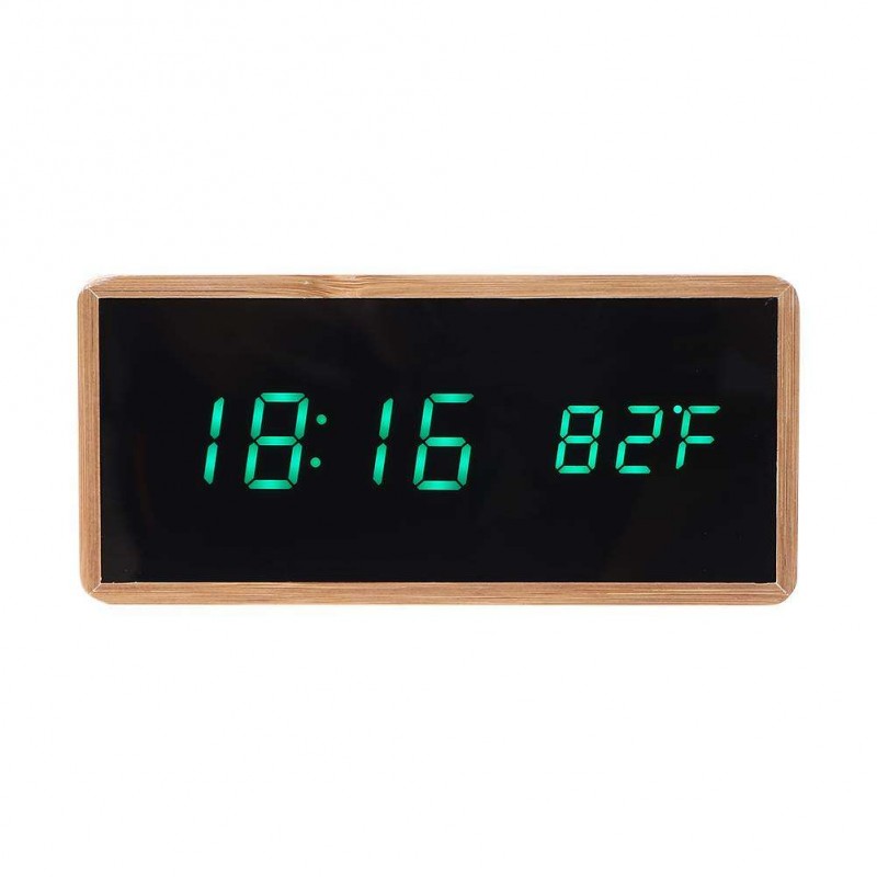 USB LED Sound Control Alarm Clock Thermo...