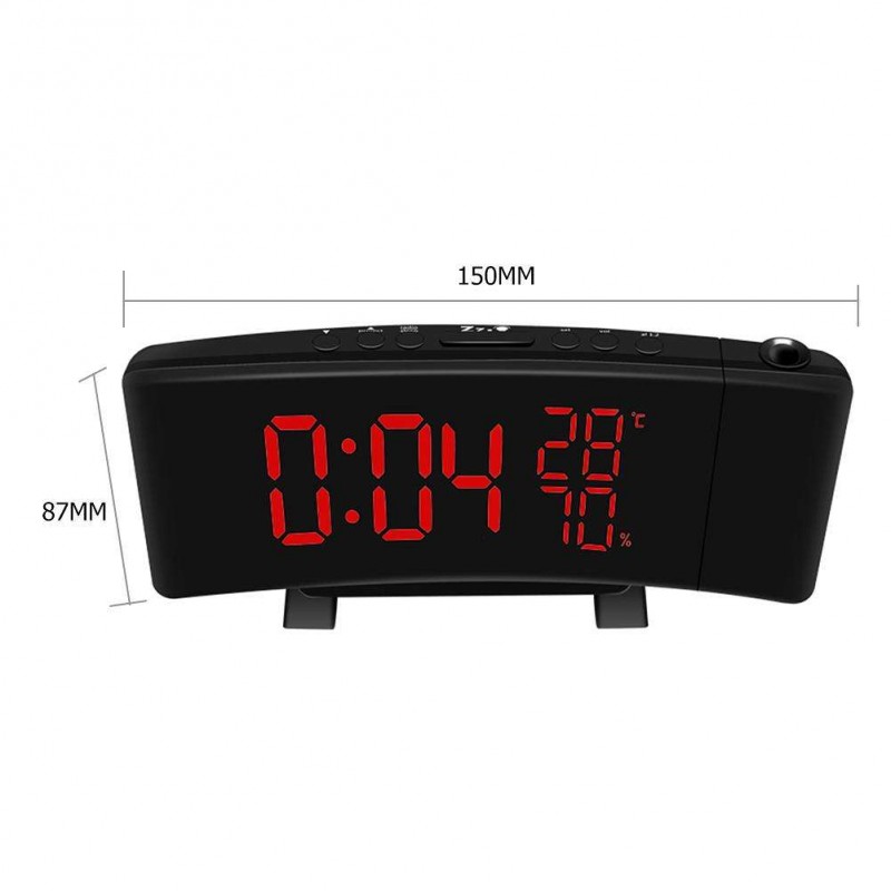 Projection Alarm Clock Digital Color LED FM Radio Alarm Projection Clock