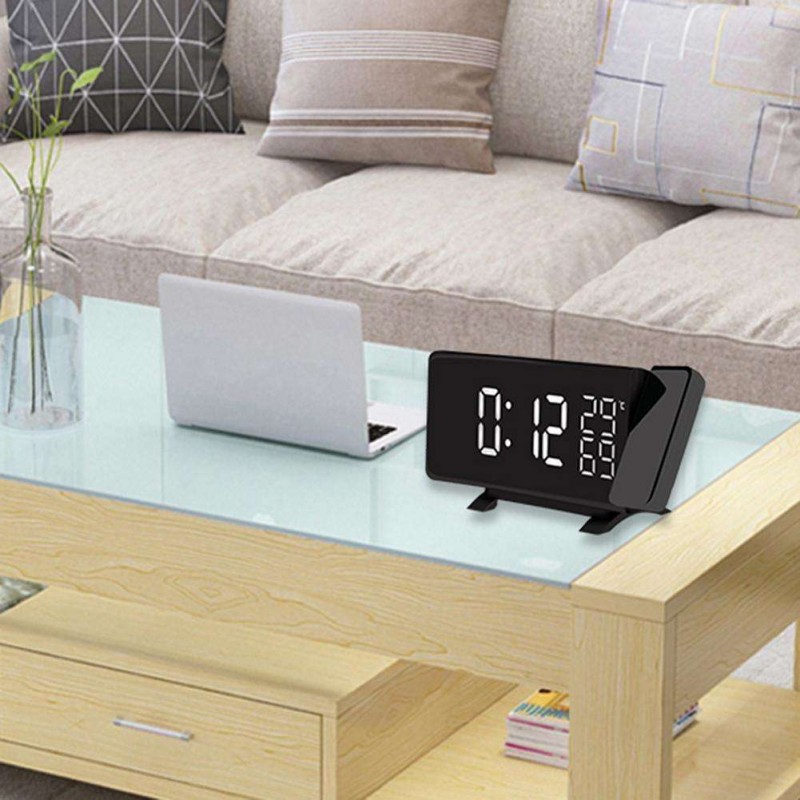 Projection Alarm Clock Digital Color LED FM Radio Alarm Projection Clock