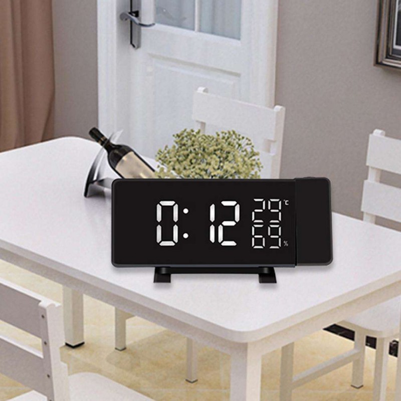 Projection Alarm Clock Digital Color LED FM Radio Alarm Projection Clock