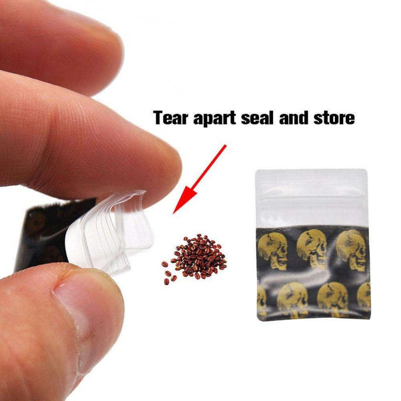 100pcs OPP Sealed Bags Tobacco Storage Bag Self Adhesive Seal Packaging Bag