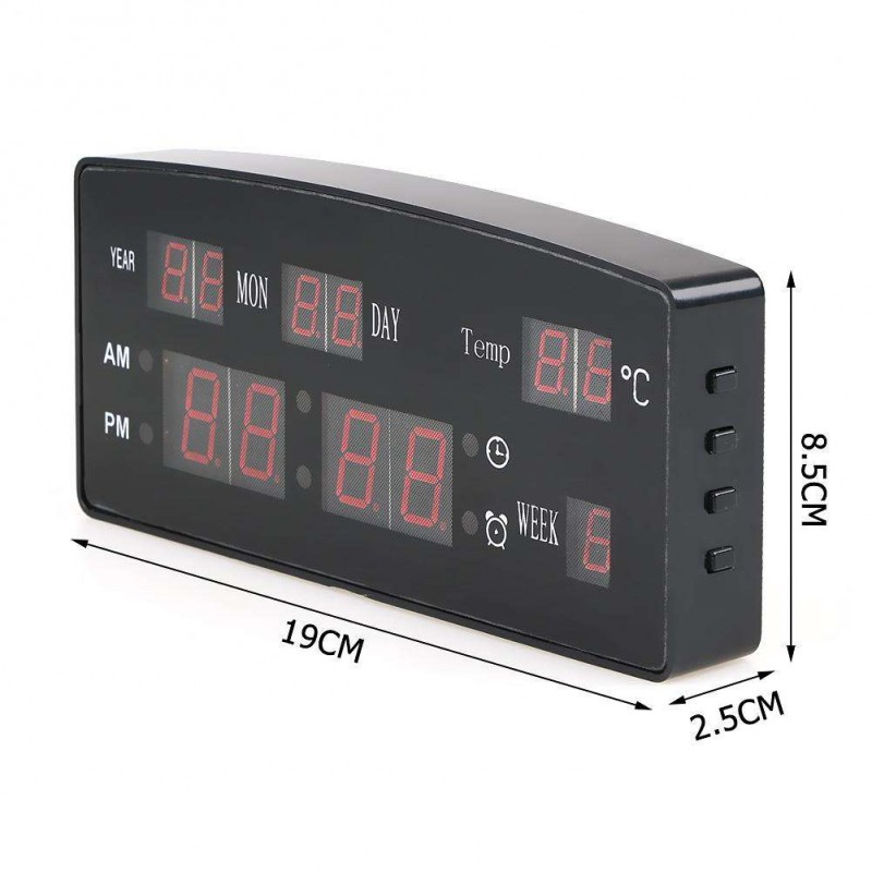 Electronic Voice Perpetual Calendar USB Digital Display Alarm Clock EU Plug