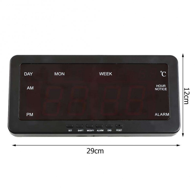 Electronic Voice Perpetual Calendar Digital Display Alarm Clock Home Decor