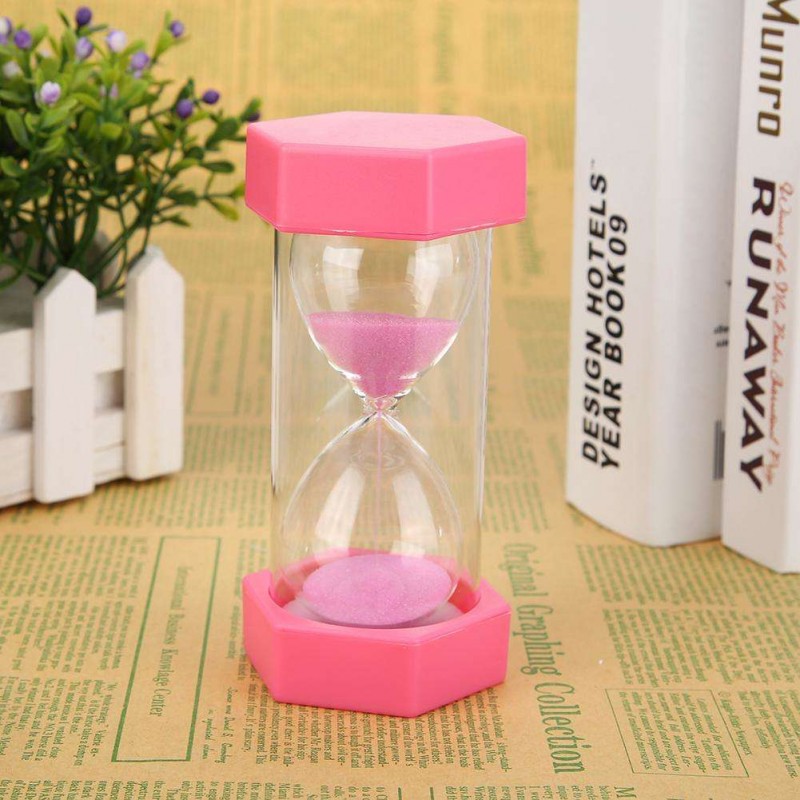 15min Hexagonal Hourglass Kids Toy Sandglass Sand Clock Timer Gift Ornament