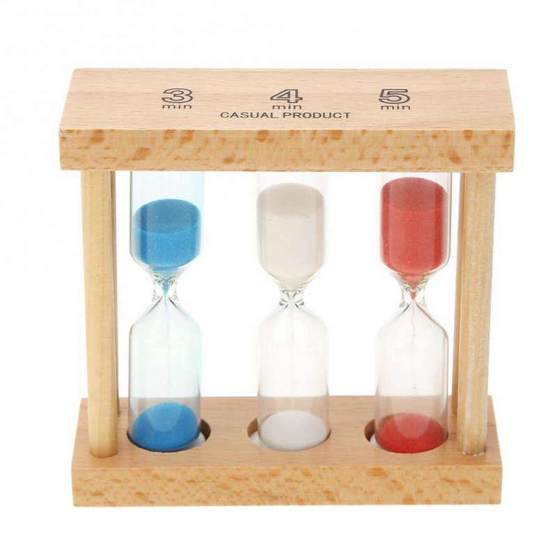 Creative 3/4/5 Minute Wood Hourglass San...