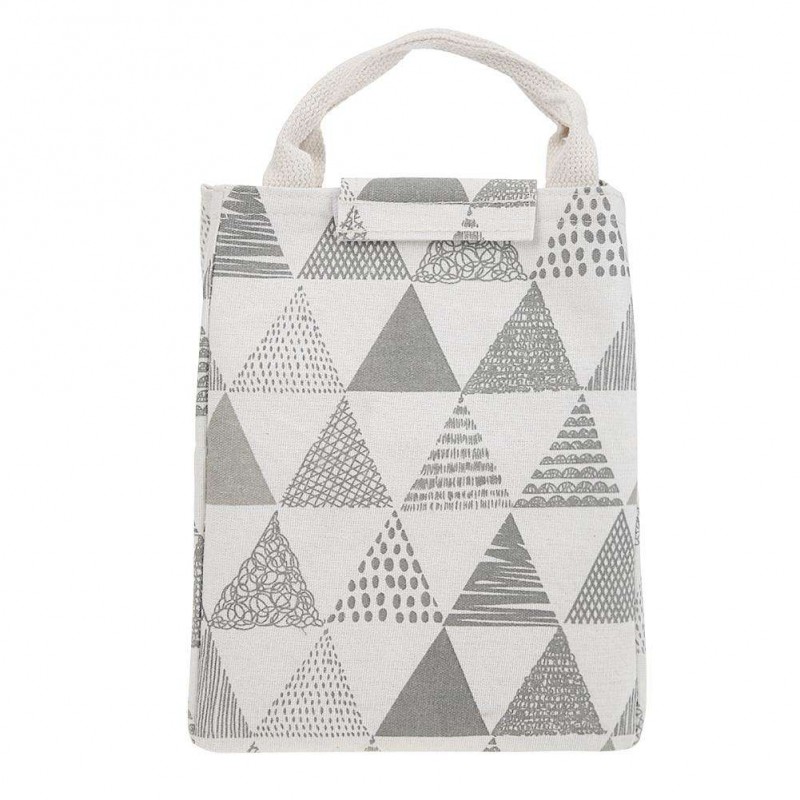 Geometry Cotton Linen Waterproof Lunch B...