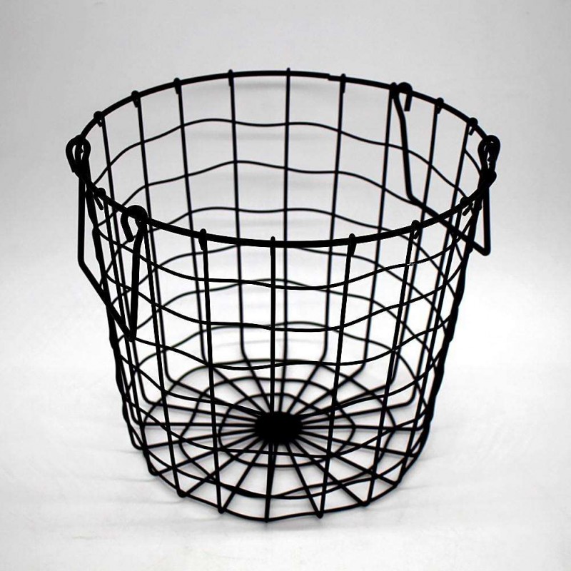 Nordic Style Iron Art Storage Basket Household Desktop Organizer Holder